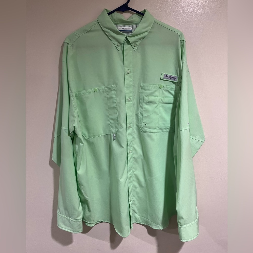 Men’s Columbia sun shirt PFG long sleeve button down shirt